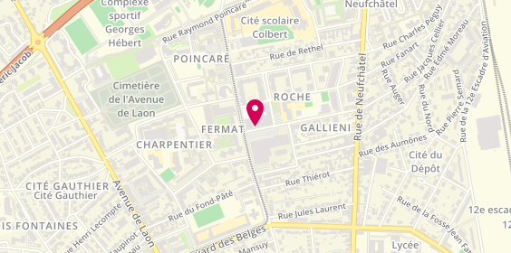 Plan de MILLER DAYAN Yasmine, 14 Rue Marechal Gallieni, 51100 Reims