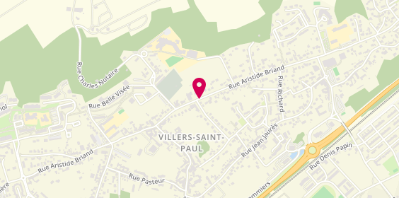 Plan de MAILLARD Mireille, 60 Rue Aristide Briand, 60870 Villers-Saint-Paul