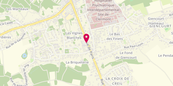 Plan de REBOUL Chrystelle, 48 Ter Rue de Paris, 60600 Clermont