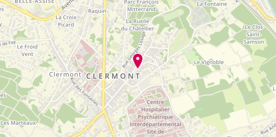 Plan de COPIN Emmanuel, 8 Place de l'Hotel de Ville, 60600 Clermont