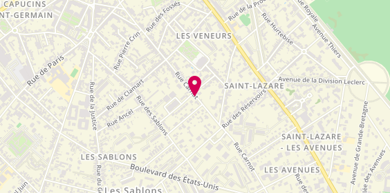 Plan de BOUGY Arnaud, 74 Rue Carnot, 60200 Compiègne