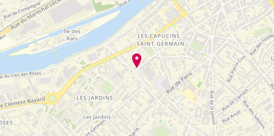 Plan de DEROUSSEN Fabrice, 70 Bis Rue Notre Dame de Bon Secours, 60200 Compiègne