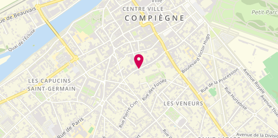 Plan de POUPEE Guillaume, 21 Rue des Domeliers, 60200 Compiègne