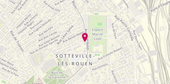 Plan de MIRETE Corinne, 11 Rue Louis Demarest, 76300 Sotteville-lès-Rouen