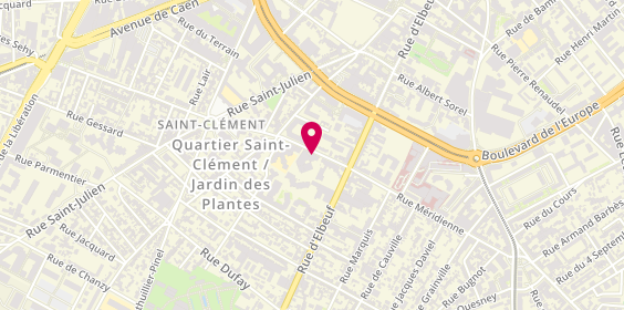 Plan de GIRARDIN Philippe, 129 Rue Méridienne, 76100 Rouen