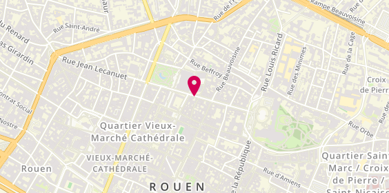 Plan de GROLLEAU DUQUESNOY Joëlle, 25 Rue Jean Lecanuet, 76000 Rouen