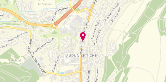 Plan de PRINTZ CHERENE Sabine, 38 Rue Foch, 57390 Audun-le-Tiche