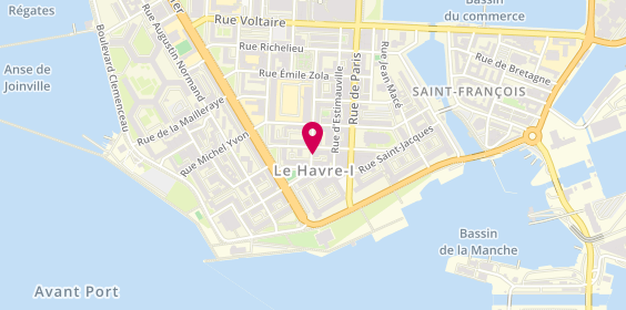 Plan de LOURY GRELETY Sophie, 12 Rue Jules Masurier, 76600 Le Havre