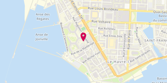 Plan de RABAEY Nathalie, 39 Rue de la Mailleraye, 76600 Le Havre