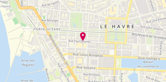 Plan de HEGAY Juliette, 51 Rue Paul Doumer, 76600 Le Havre