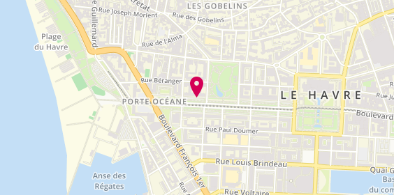 Plan de SIMOES Núria, 57 Avenue Foch, 76600 Le Havre
