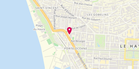 Plan de PICAUD Blandine, 40 Rue Docteur Cousture, 76600 Le Havre