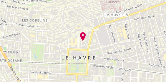 Plan de PEROCHEAU Sandrine, 17 Rue Edouard Herriot, 76600 Le Havre