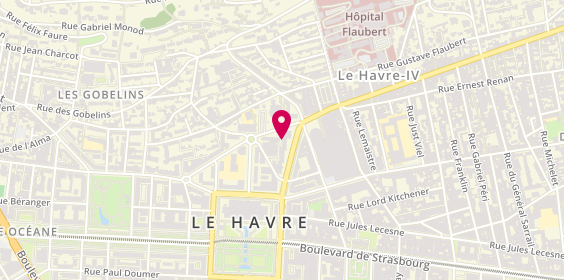 Plan de DELERIS Sophie, 24 Rue Diderot, 76600 Le Havre