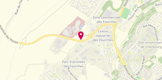 Plan de BATTEUX Anne, Avenue du Thivet, 50120 Cherbourg-en-Cotentin