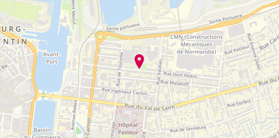 Plan de THOMAS HARDOUIN Sandrine, 25 Rue Dom Pedro, 50100 Cherbourg-en-Cotentin