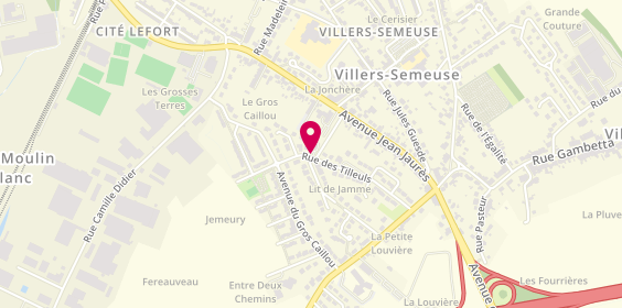 Plan de STASIAK Xavier, 18 Rue des Tilleuls, 08000 Villers-Semeuse