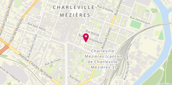 Plan de HUART Caroline, 1 Rue Couvelet, 08000 Charleville-Mézières
