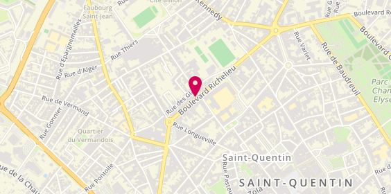 Plan de SPLET Maïline, 100 Boulevard Richelieu, 02100 Saint-Quentin