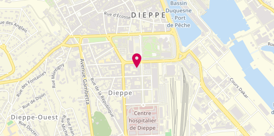 Plan de RAYNAUD Anne, 9 Boulevard Georges Clemenceau, 76200 Dieppe