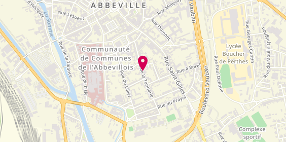 Plan de THIEULLET Stéphane, 39 Rue de la Tannerie, 80100 Abbeville