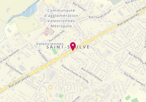Plan de DUBOIS MEULEY Charlotte, 177 Rue Jean Jaurès, 59880 Saint-Saulve