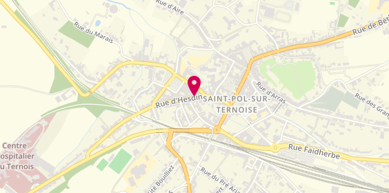 Plan de DUBUS DELEVAL Valérie, 40 Rue d'Hesdin, 62130 Saint-Pol-sur-Ternoise