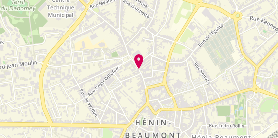 Plan de MEIGNOTTE Mathieu, 222 Rue de l'Abbaye, 62110 Hénin-Beaumont