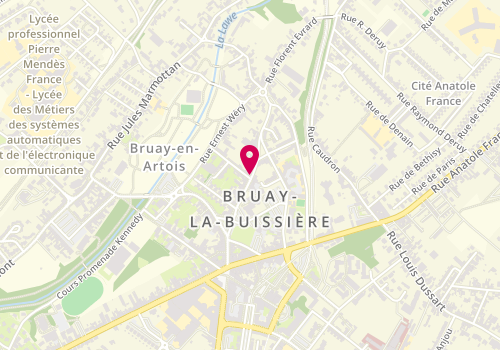 Plan de DUTHERAGE Bernard, 203 Rue du Commandant Lherminier, 62700 Bruay-la-Buissière