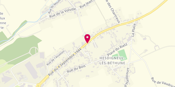 Plan de DELFORGE Michaël, 14 Bis Rue de la République, 62196 Hesdigneul-lès-Béthune