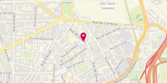 Plan de DAQUET Quentin, 70 Rue de Douai, 59000 Lille
