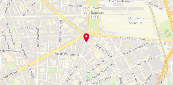 Plan de HUART David, 19 Rue d'Arras, 59000 Lille