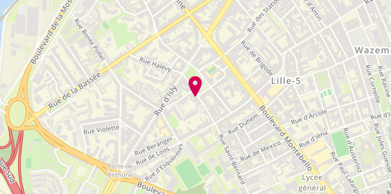 Plan de BOCQUET Emmanuelle, 5 Place Genevieres, 59000 Lille