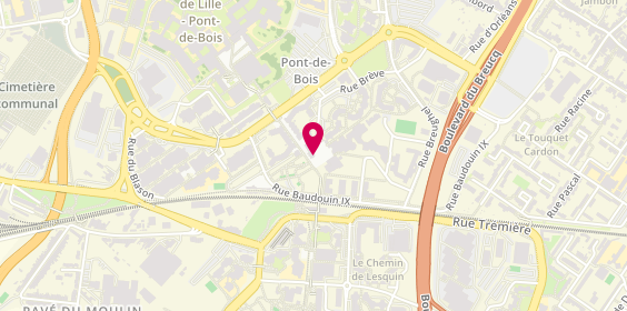 Plan de GUEGNAUD Raphaël, 9 Place Léon Blum, 59650 Villeneuve-d'Ascq