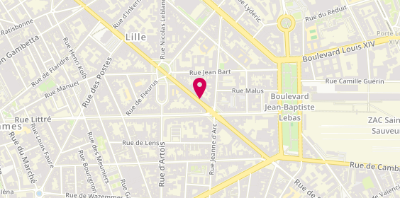 Plan de REGNAULT Patrick, 247 Rue Solférino, 59000 Lille