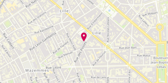 Plan de CAYTAN Claude, 8 Rue des Postes, 59000 Lille