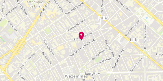 Plan de DELBOVE Didier, 12 Rue Meurein, 59000 Lille