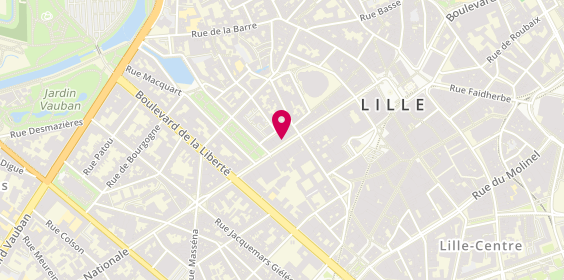 Plan de RITAINE Antoine, 96 Rue Nationale, 59800 Lille