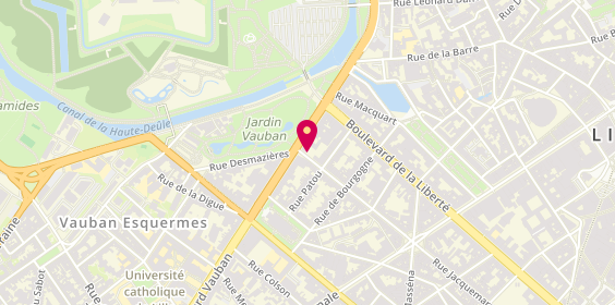 Plan de DUHIN Anthony, 128 Rue Jacquemars Giélée, 59800 Lille