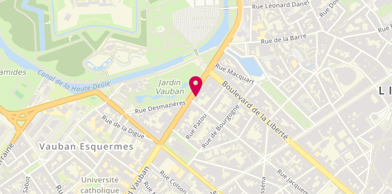 Plan de BIECQ SELLIER Marion, 17 Boulevard Vauban, 59000 Lille