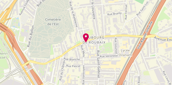 Plan de DELACOUR Vincent, 215 Rue du Faubourg de Roubaix, 59000 Lille