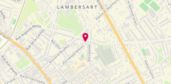 Plan de DELBARRE MARTIN Laure, 4 Rue Flament Reboux, 59130 Lambersart