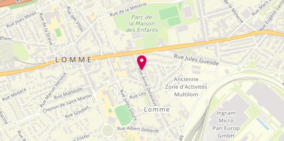 Plan de DUBOIS Laurent, 19 Rue Anne Delavaux, 59160 Lille