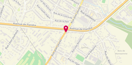 Plan de DUPONT Laurent, 124 Rue Jean Jaures, 59491 Villeneuve-d'Ascq