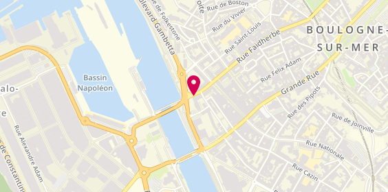 Plan de BAUDET Clémence, 2 Bis Rue Faidherbe, 62200 Boulogne-sur-Mer