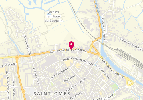 Plan de TIRY MAGNAC Valérie, 43 Boulevard de Strasbourg, 62500 Saint-Omer