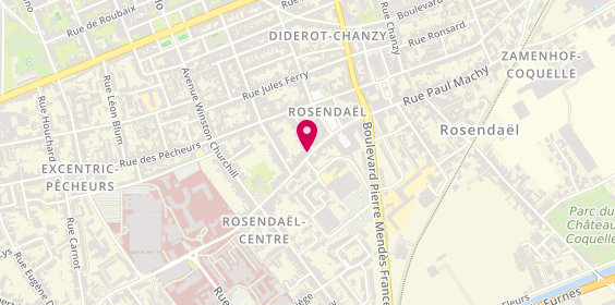 Plan de LETIERS Pierre, 1317 Avenue de Rosendael, 59240 Dunkerque